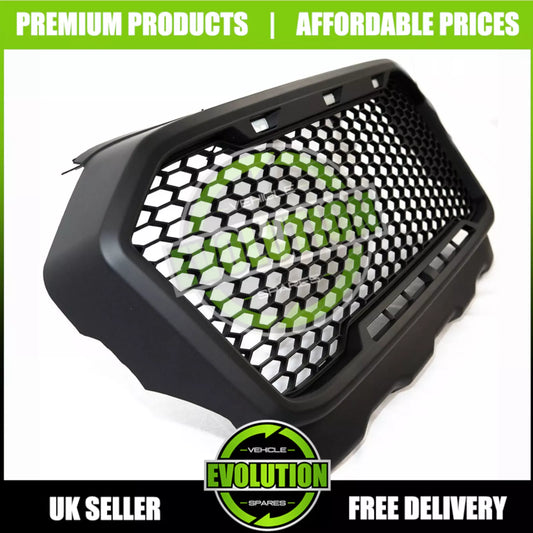 Matte Black Raptor F150 Style LED Grille Grill TO FIT Ford Ranger T7 2016-2018