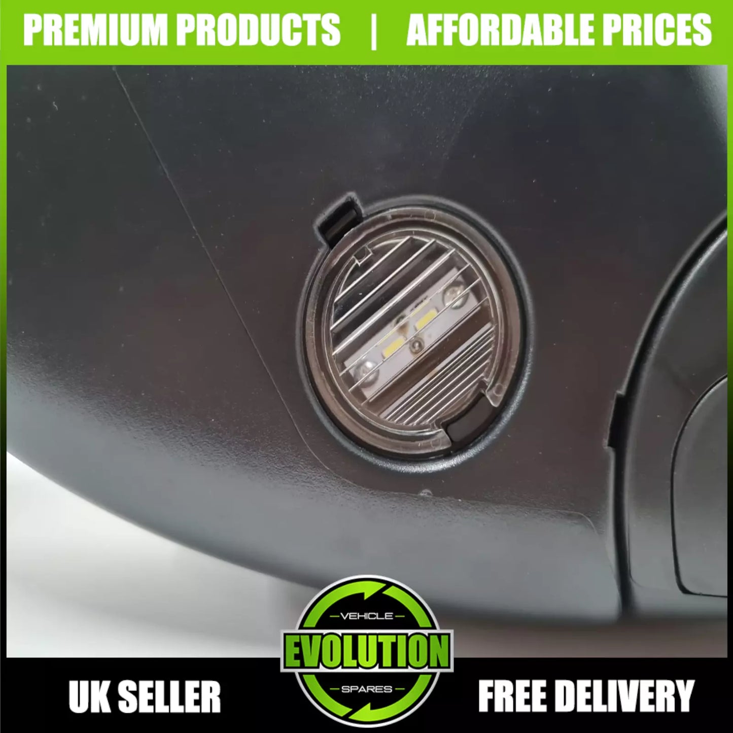 TO FIT FORD RANGER 2011-2022 Door Wing Mirror Chrome Electric PASSENGER LEFT