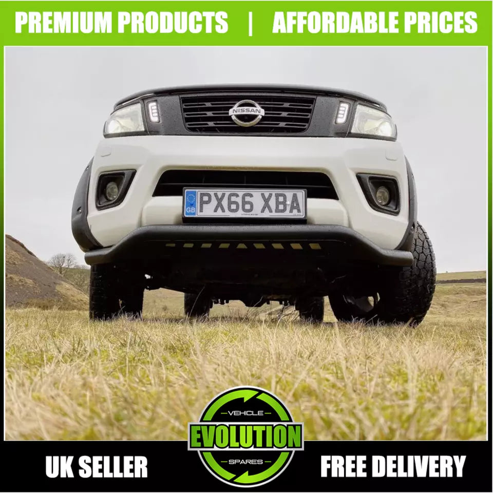 BLACK NUDGE A-BAR BULL BAR GUARD CITY AXLE TO FIT ISUZU D-MAX 2012-2020