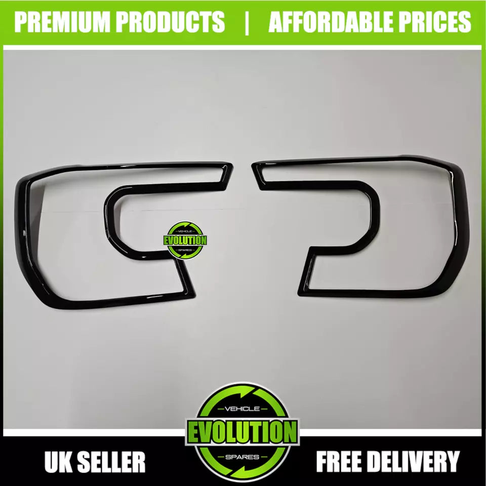 Front Headlight Cover Guard Gloss black For Ford Ranger 2023 2024- T9