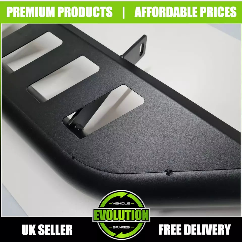 BLACK NUDGE A-BAR BULL BAR GUARD CITY AXLE TO FIT ISUZU D-MAX 2012-2020