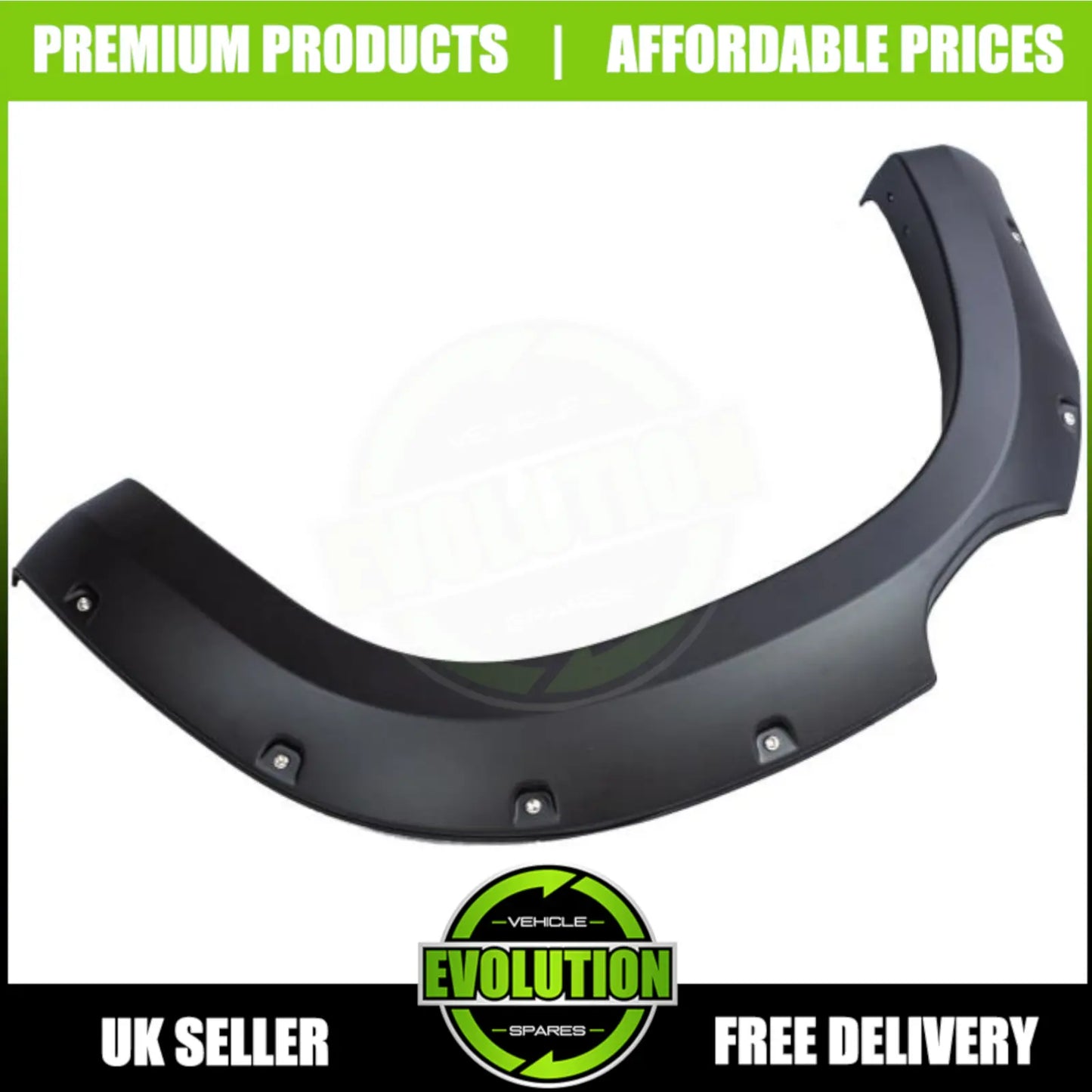 Bolt style Matte Black Raptor Look Wide Arch Kit TO FIT Ford Ranger T6 2011-2015