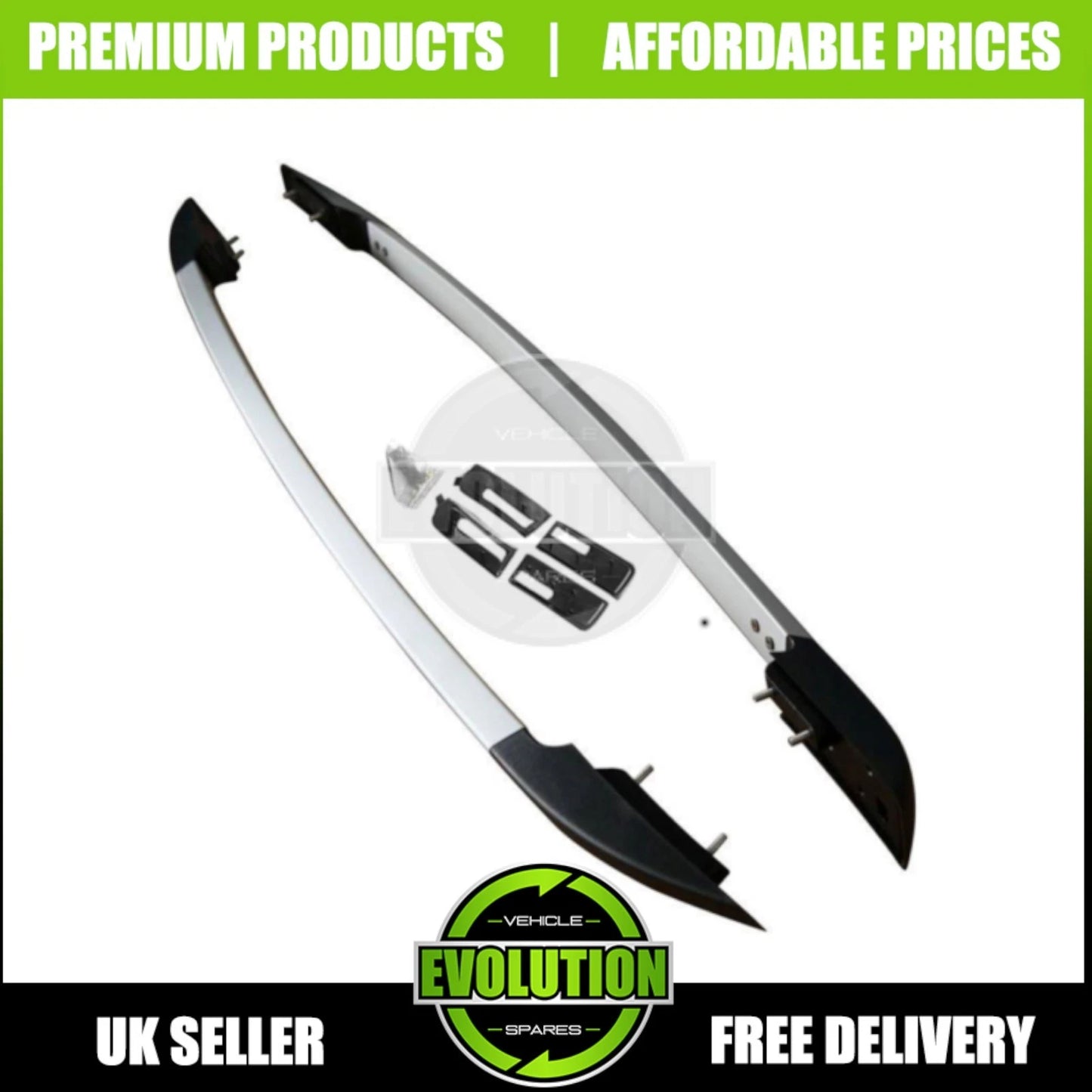 Ford Ranger Silver OEM-Style Roof Rails | 2012-2022 T6 T7 T8