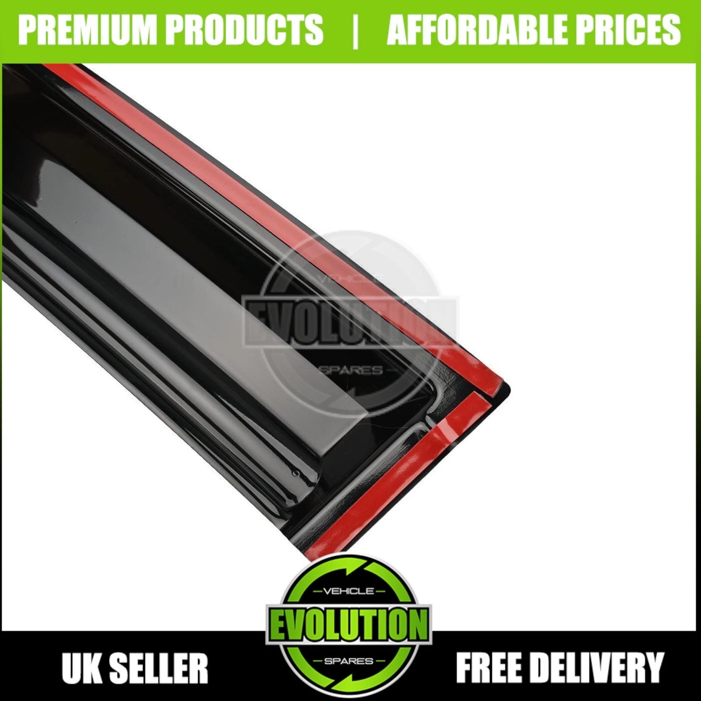 WIND RAIN SMOKE DEFLECTORS VISORS FITS Mitsubishi L200 Triton MK5 2015-2023