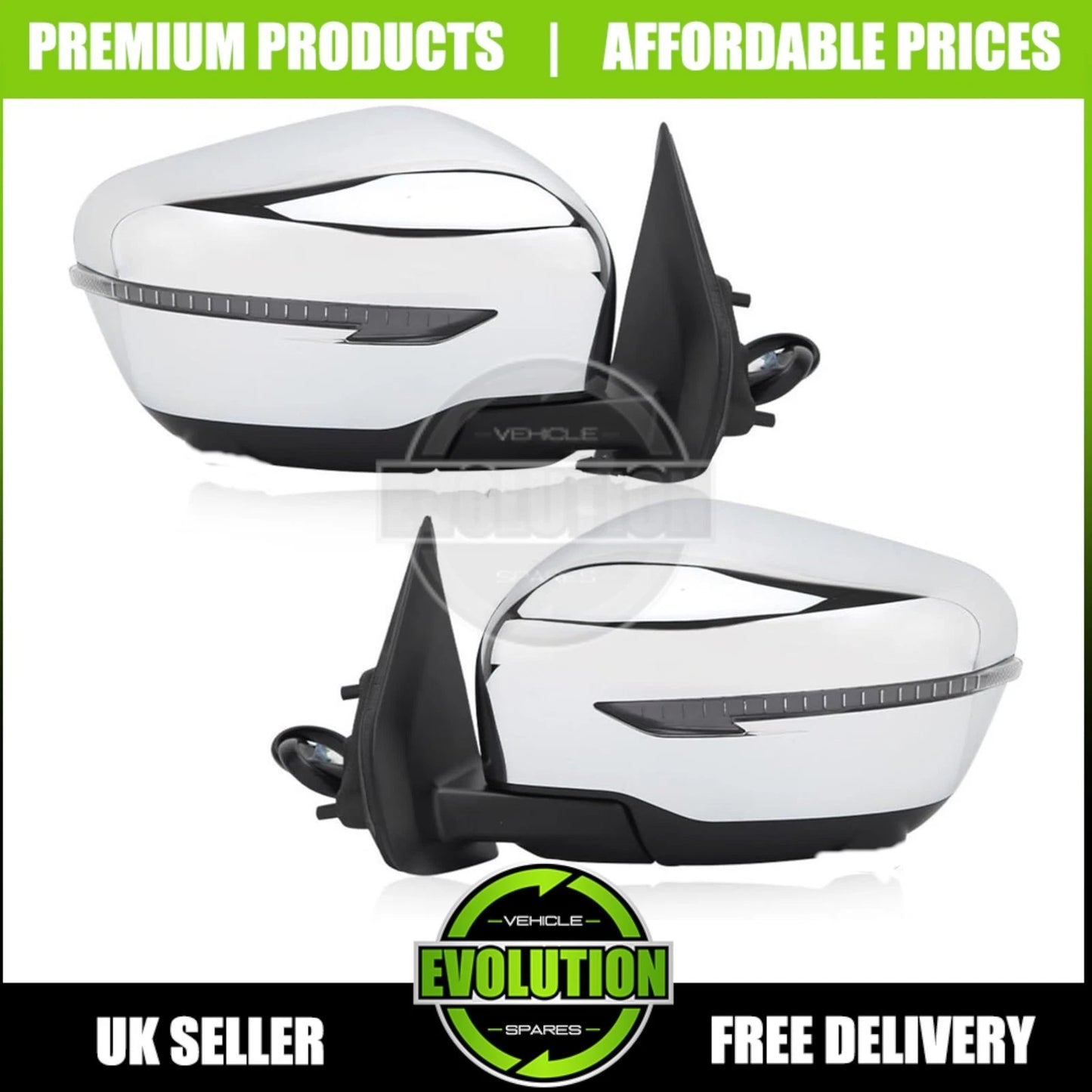 DOOR WING MIRROR ELECTRIC HEATED LED FITS NISSAN NAVARA 2016-2022 DRIVERS RIGHT