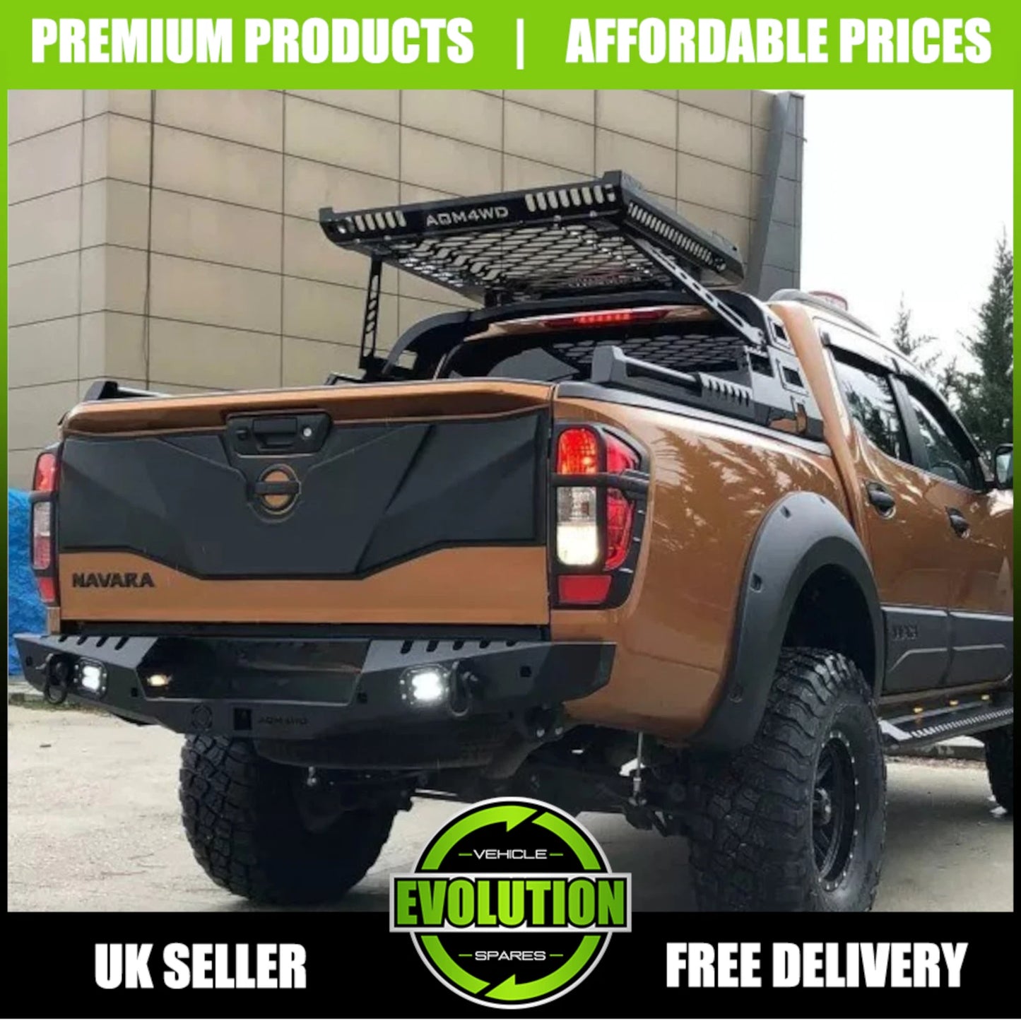 Tailgate Cladding Protector Body Cover Trim NP300 Fits Nissan Navara 2016-2022