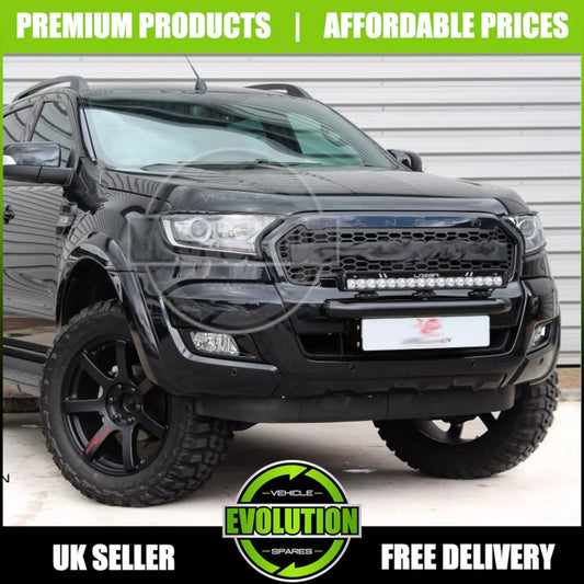 MATTE BLACK FRONT GRILLE GRILL HONEYCOMB UPGRADE FOR FORD RANGER T8 2018-2022