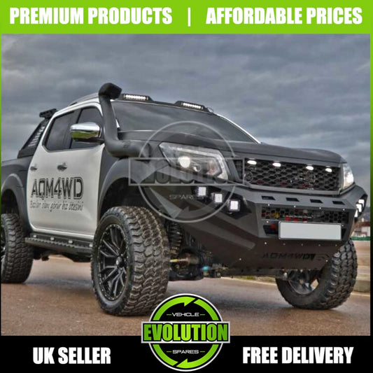 FRONT BUMPER WINCH HEAVY DUTY BLACK STEEL 4X4 FOR NISSAN NAVARA D23 NP300 2016-2022