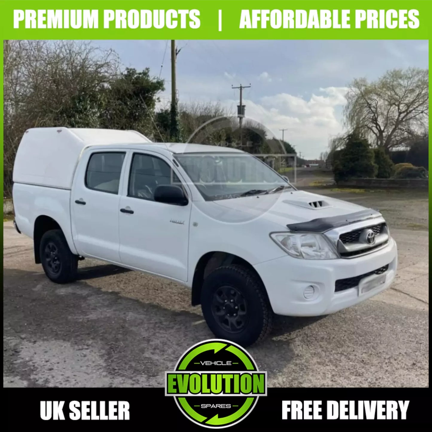 BONNET GUARD BUG DEFLECTOR BRA GLOSS PROTECTOR FITS TOYOTA HILUX 2005-2011