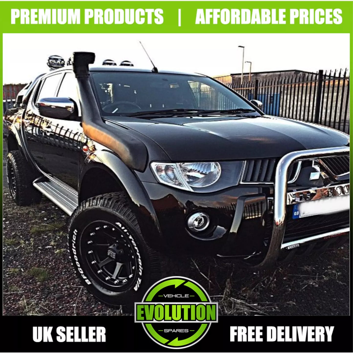 SNORKEL OFF ROAD 4x4 KIT RAISED AIR INTAKE FOR Mitsubishi L200 2006-2015