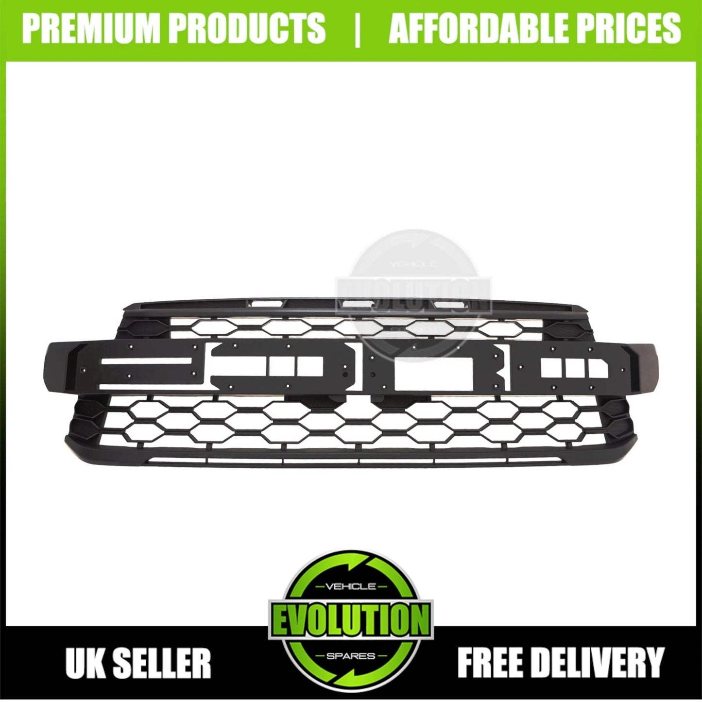 RAPTOR STYLE BUMPER WHEEL ARCHES MATTE BLACK BODYKIT KIT FOR FORD RANGER T9 23+