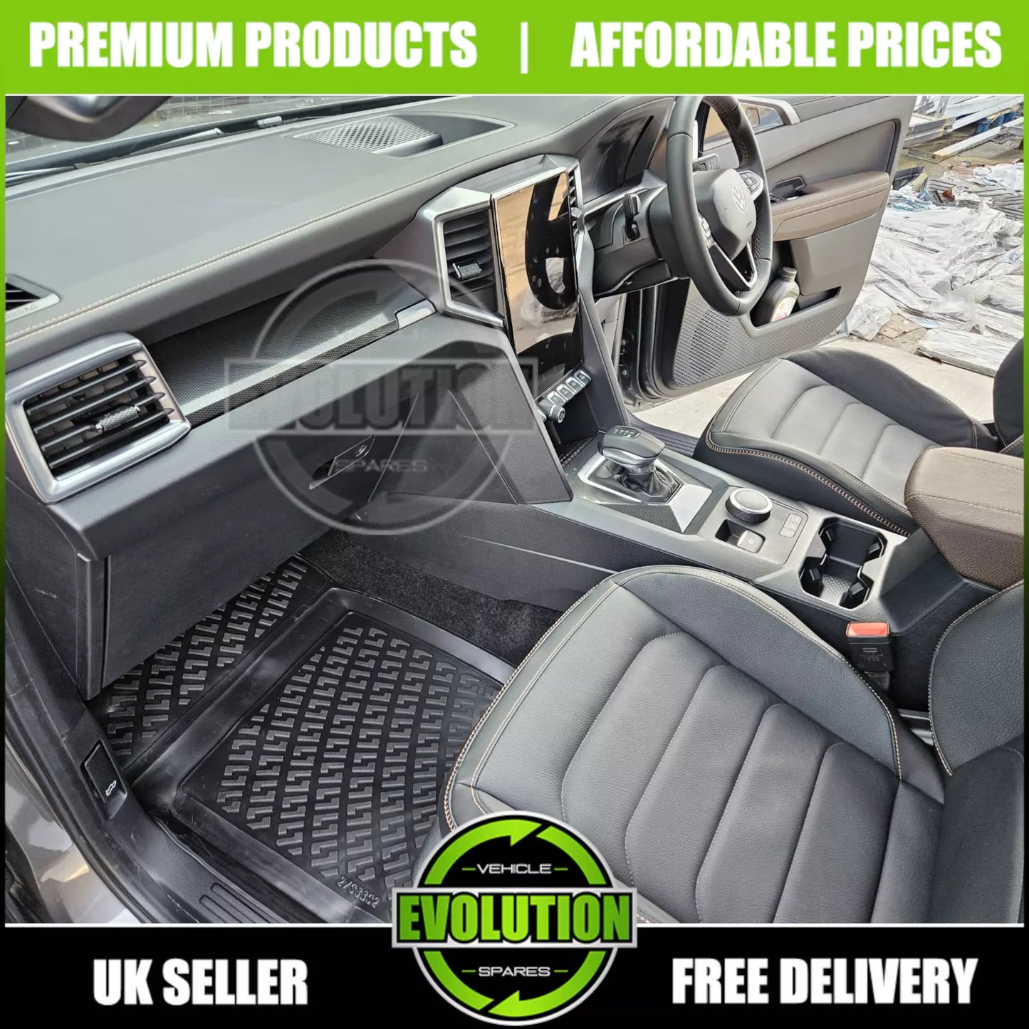Rubber Floor mats Heavy Duty Tailored Mud Mat FITS VW Amarok 2023-2025