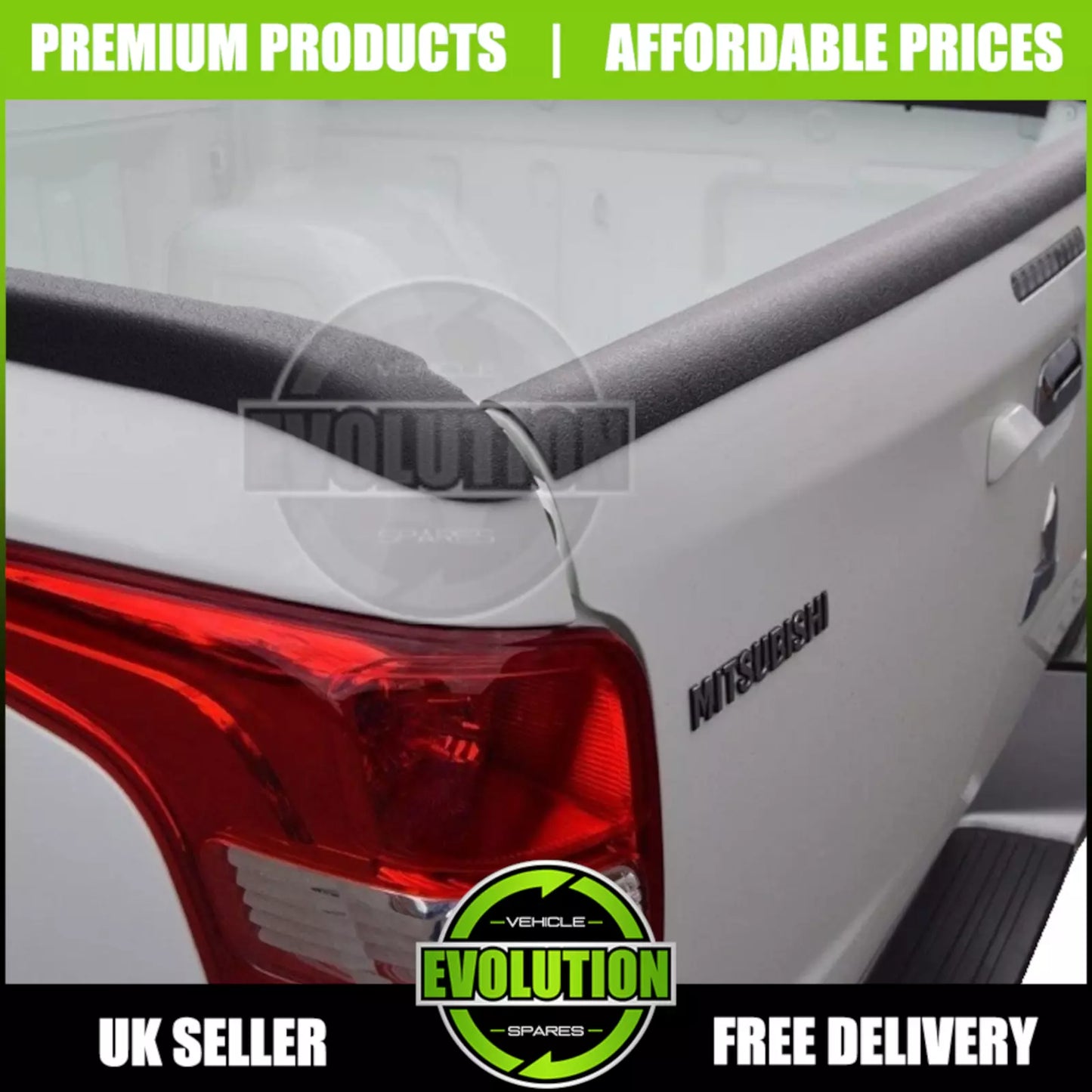LOAD BED RAIL CAPS PROTECTOR 3 PIECE TAILGATE FITS VW AMAROK 2010-2022