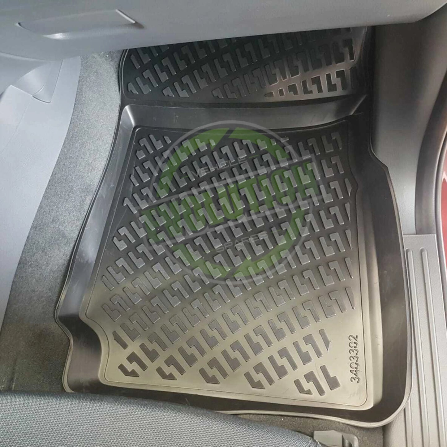 Tailored Rubber Floor Mats Mat FITS TOYOTA HILUX D-CAB 2005-2016 Set heavy duty