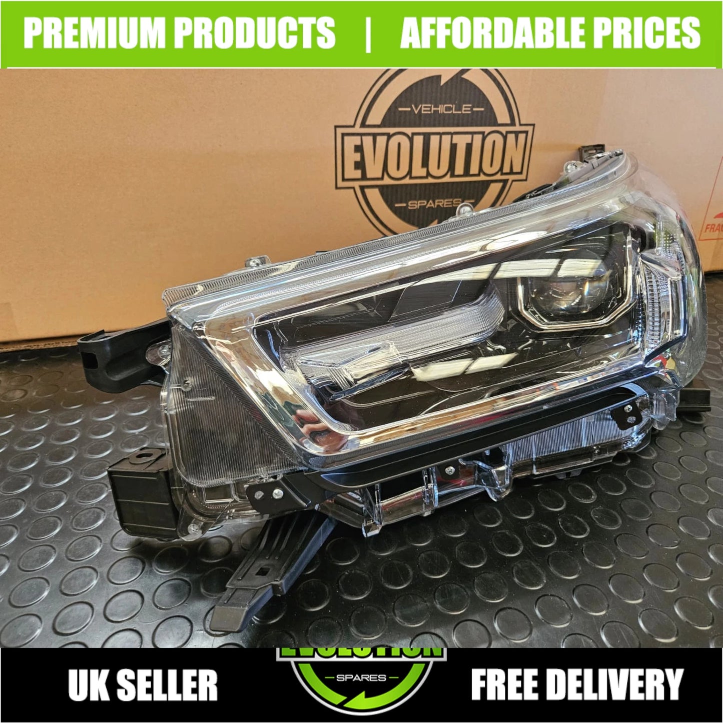 Headlight Headlamp LED DRL Passenger Left Replacement Toyota Hilux 2020-2024 on MK9