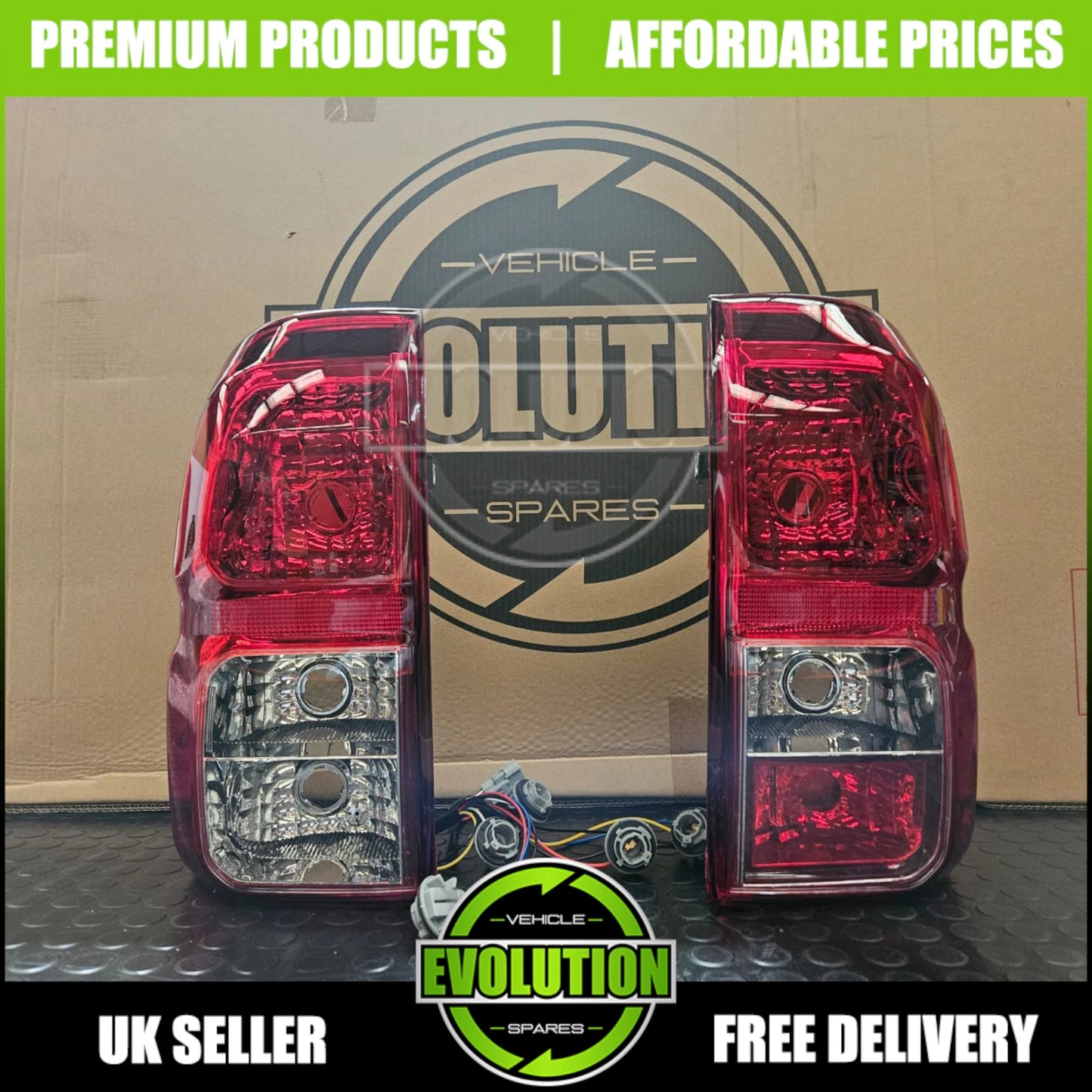 Rear Lights Tail Lamp Pair Right & Left back light For Toyota Hilux 2016-2020