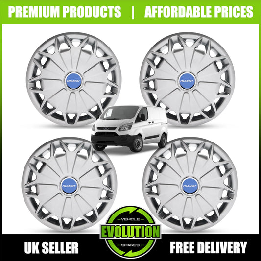 15" WHEEL TRIMS HUB CAPS COVERS RIMS TO FIT FORD TRANSIT CUSTOM 2013-2025