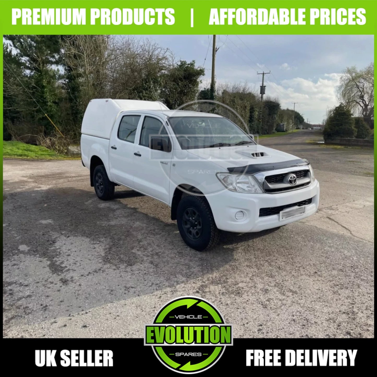 BONNET GUARD BUG DEFLECTOR BRA GLOSS PROTECTOR FITS TOYOTA HILUX 2005-2011