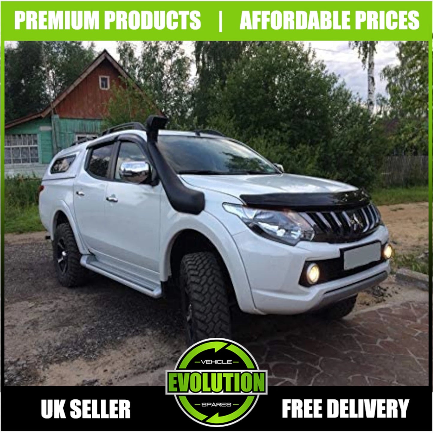 To fit Mitsubishi L200 2015-2019 MK5 Series 5 Snorkel Raised Air Intake Flow