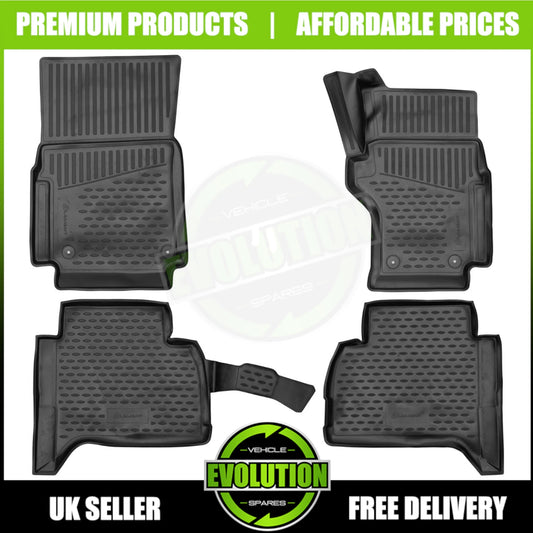 Tailored Rubber Floor Mats Heavy Duty Mat Set VW AMAROK 2019-2023