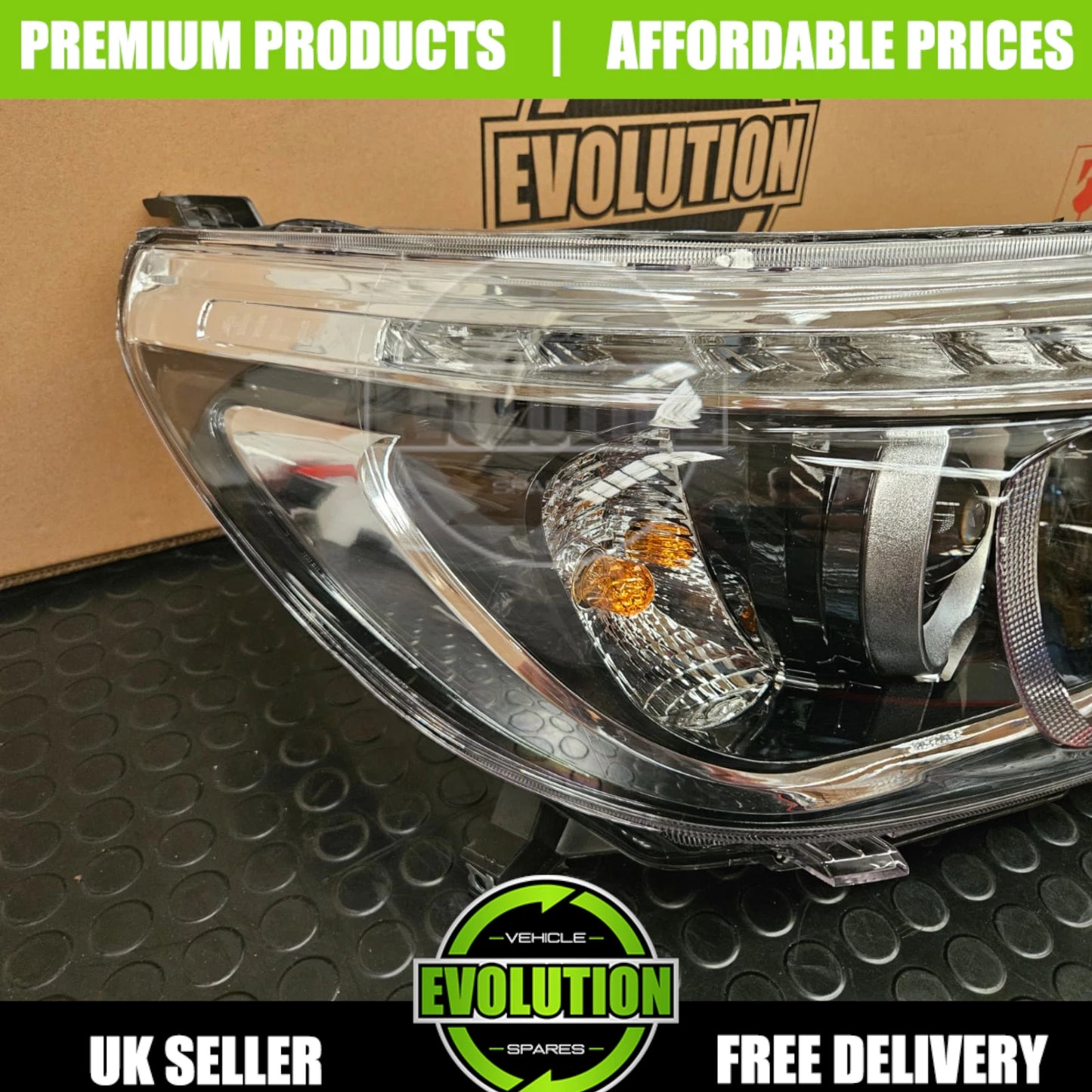 Headlight Headlamp LED DRL Drivers Right Replacement Toyota Hilux 2016-2020 MK8