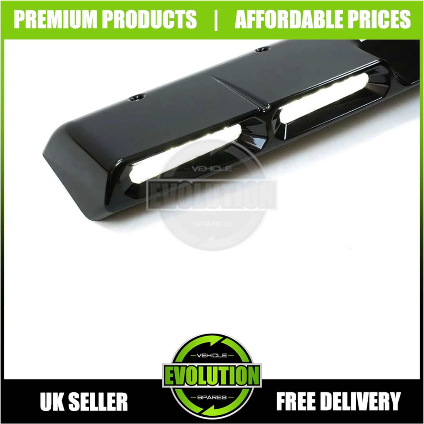 Gloss Black Roof Quad Light Pod Bar LED Lamp Fits Vw Amarok 2023 on