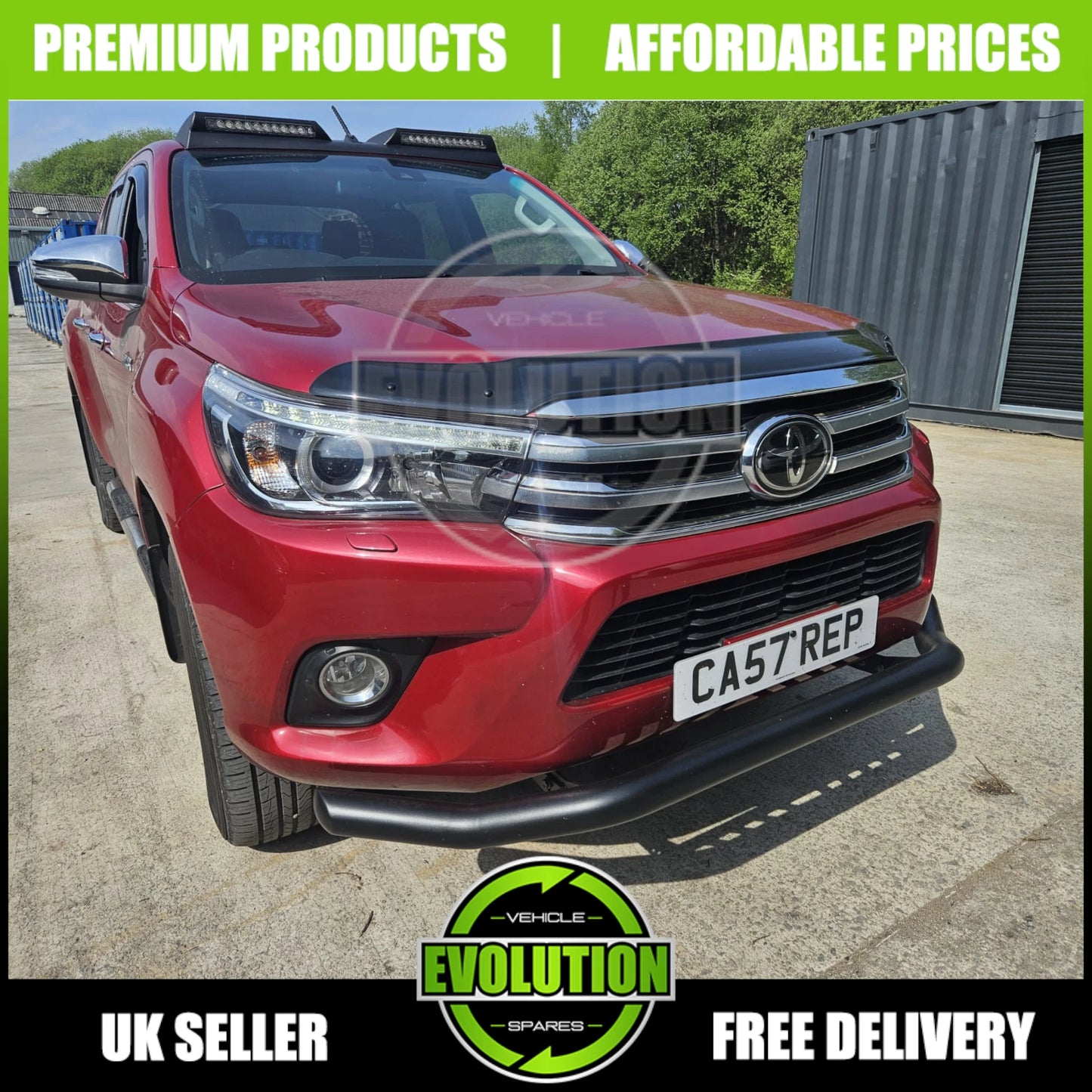 Roof Light Pod Bar LED Lamp off road spoiler For TOYOTA HILUX REVO MK8 2016-2020