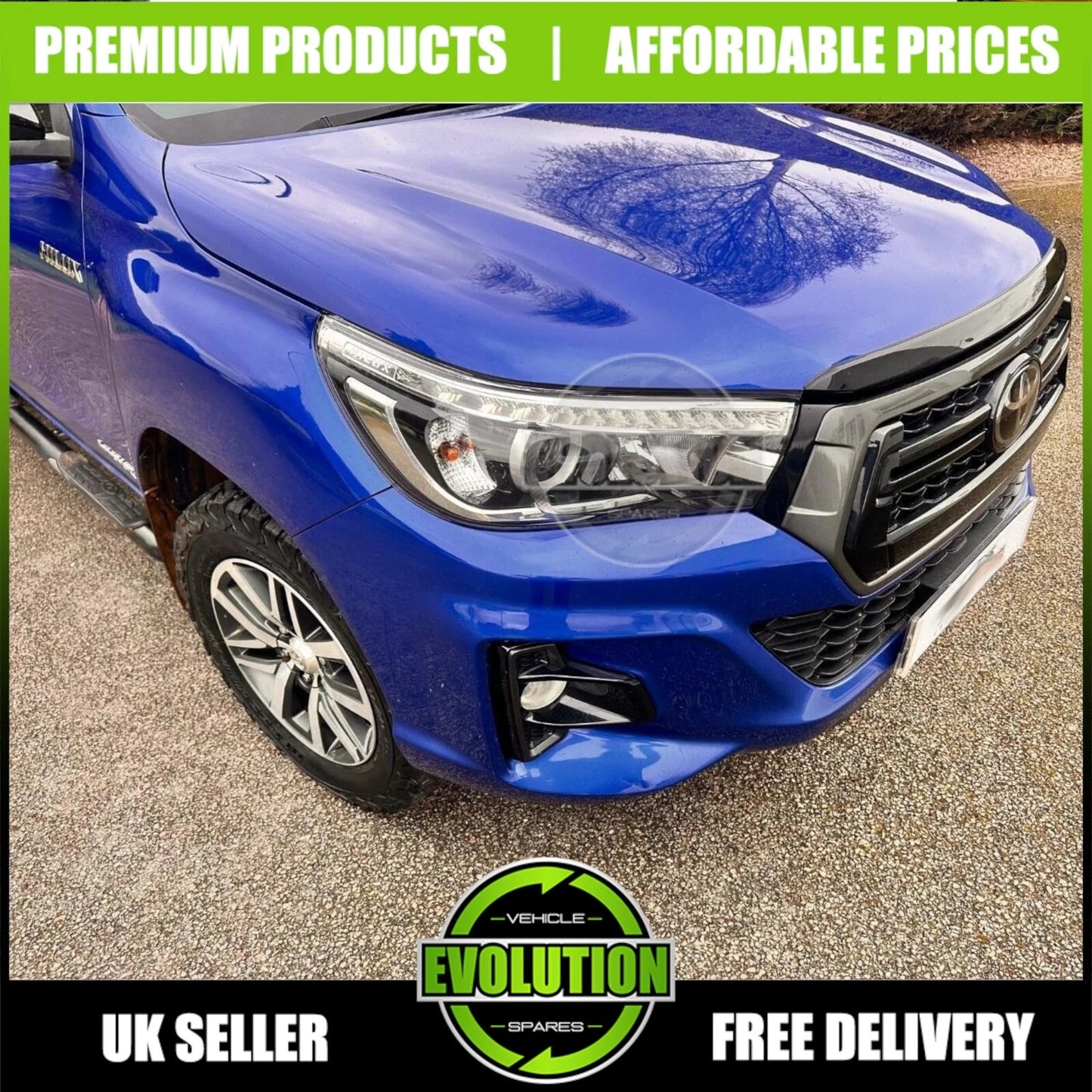 Toyota Hilux Revo Front Bumper & Grille Conversion Kit | 2016-2020 to  Invincible X Look