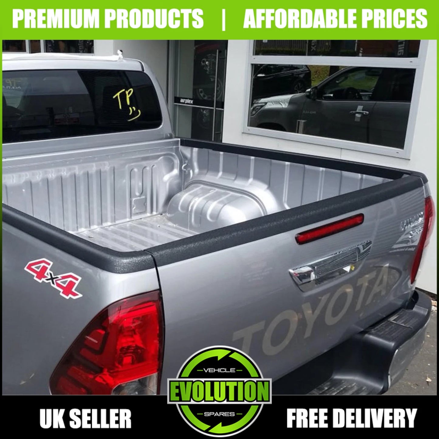 REAR TAILGATE LINER LOAD BED TRIM PROTECTOR FOR TOYOTA HILUX MK8 MK9 2016-2024
