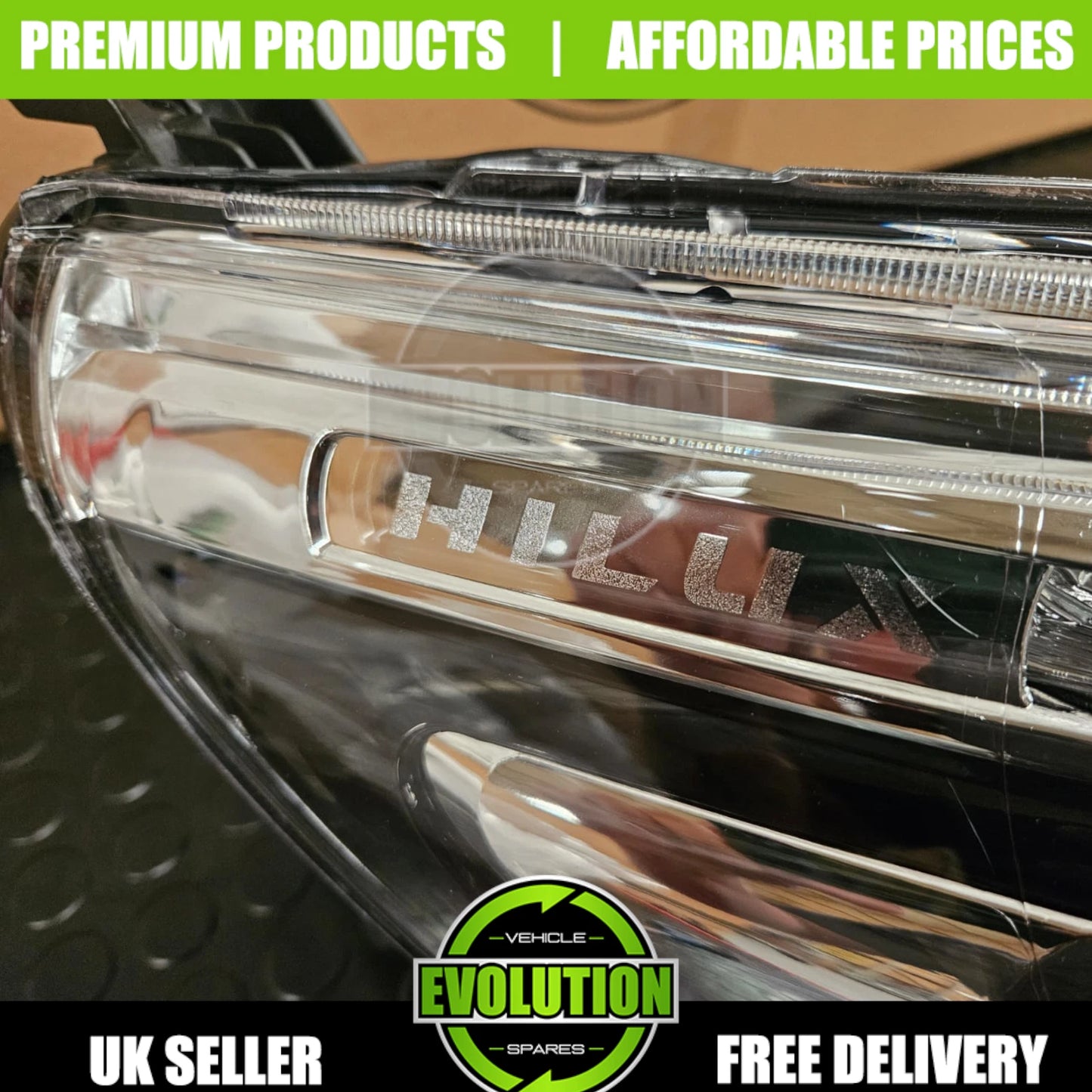 Headlight Headlamp LED DRL Drivers Right Replacement Toyota Hilux 2016-2020 MK8