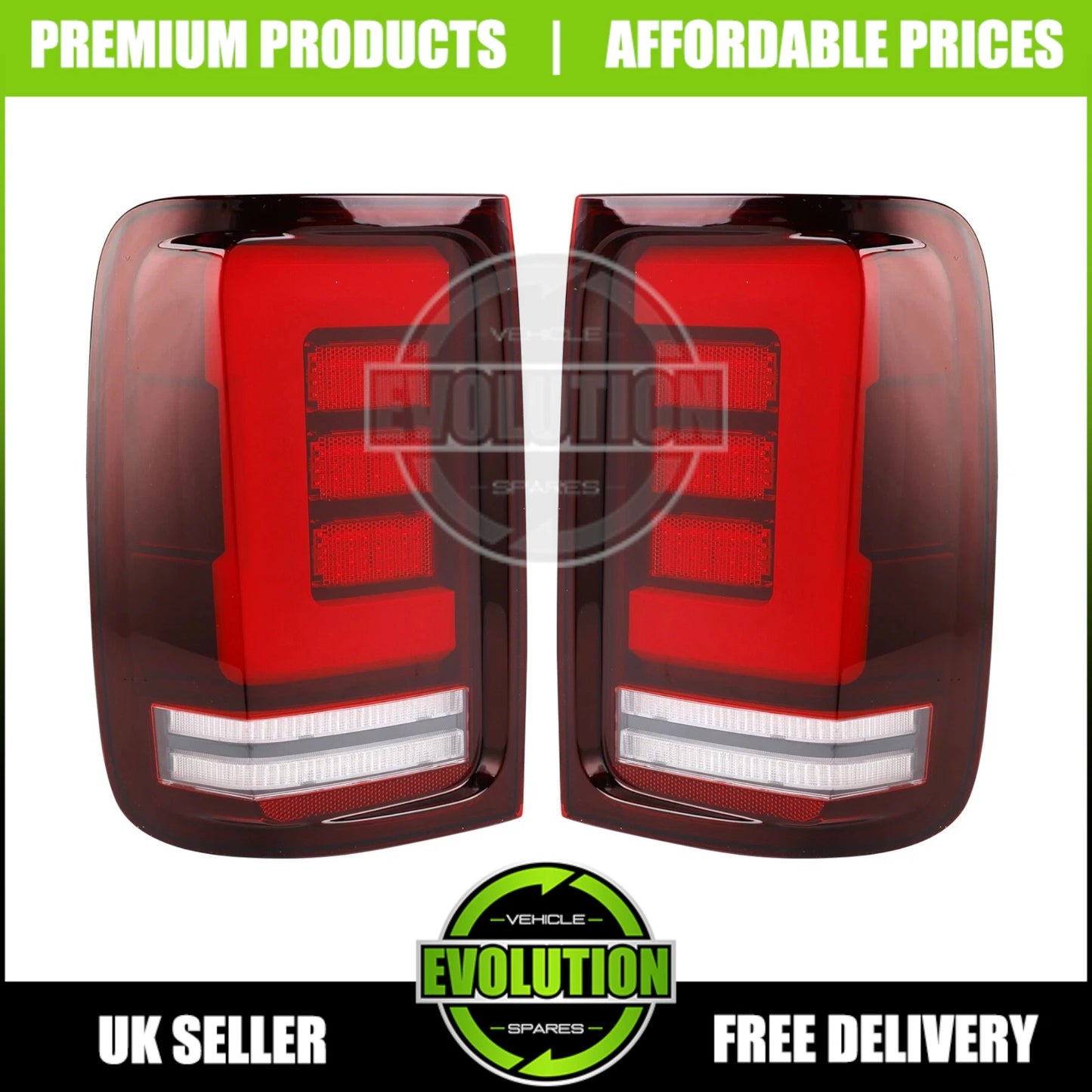 REAR LIGHTS LED BACK TAIL LAMPS DRL UPGRADE FITS VW AMAROK 2010-2016