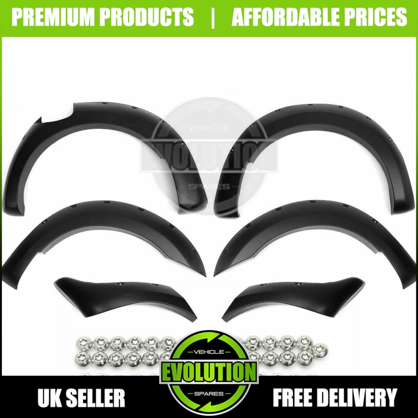 Wide Wheel Arches Monster Look Matte Fits Toyota Hilux 2012-2016 Fenders 6" Wide