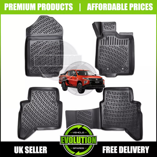 Rubber Floor mats Heavy Duty Tailored Mud Mat FITS VW Amarok 2023-2025