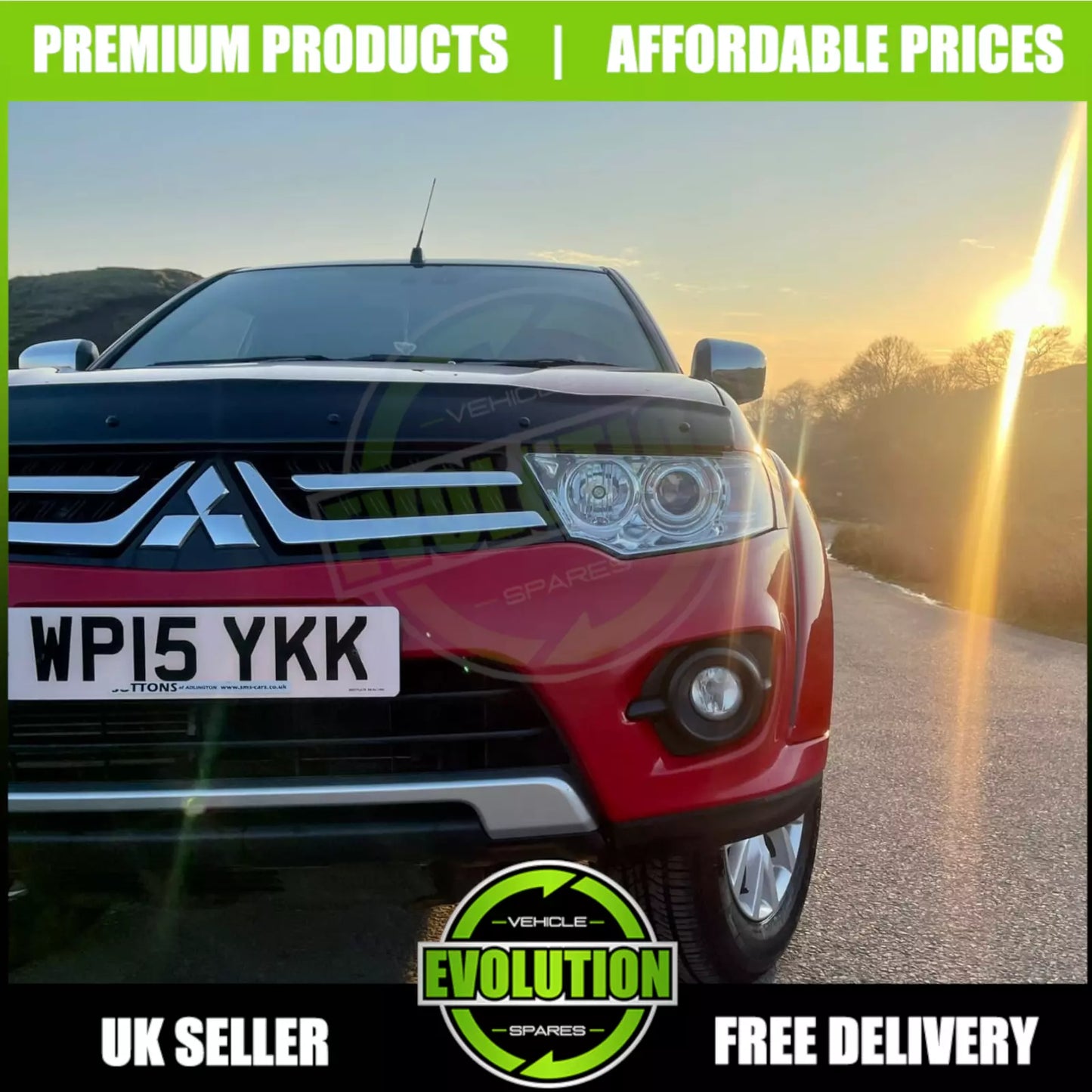 MITSUBISHI L200 2007-2015 BONNET GUARD BUG DEFLECTOR PROTECTOR BRAND NEW