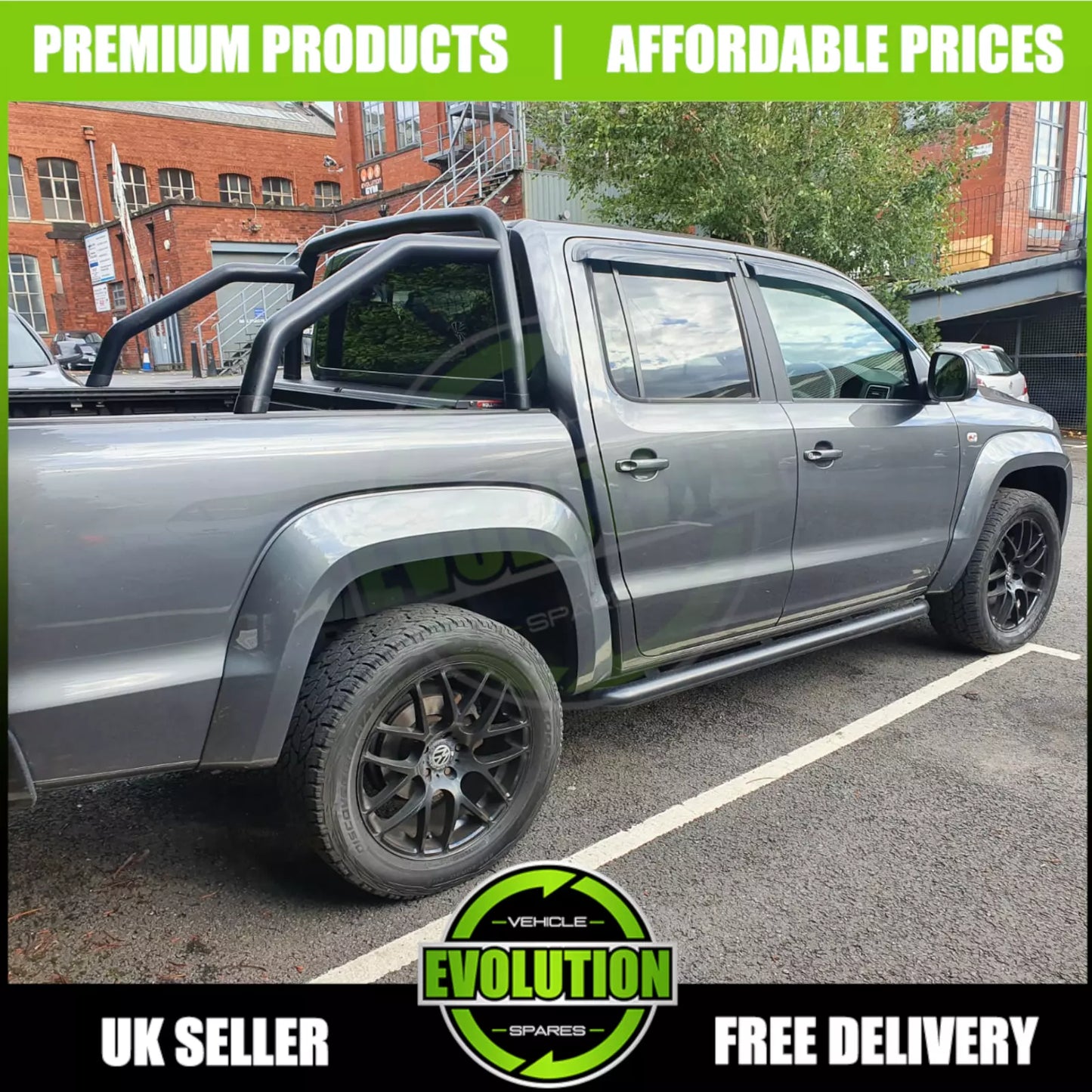 BONNET GUARD BUG DEFLECTOR AND WIND DEFLECTORS TO FIT VW AMAROK 2010-2016