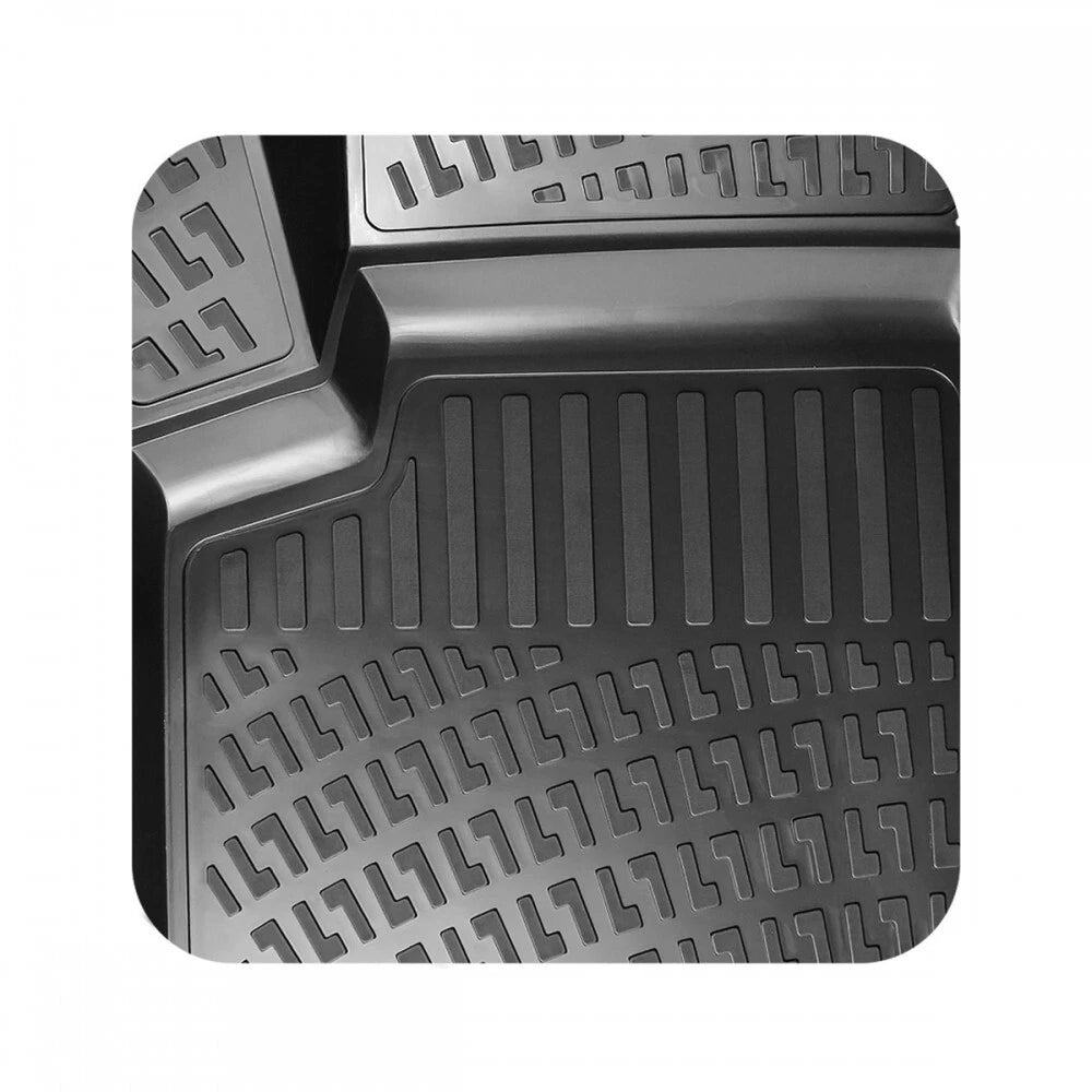 Rubber Floor Mats Deep Tray Tailored Fit Mud Mat VW AMAROK Double Cab 2010-2016