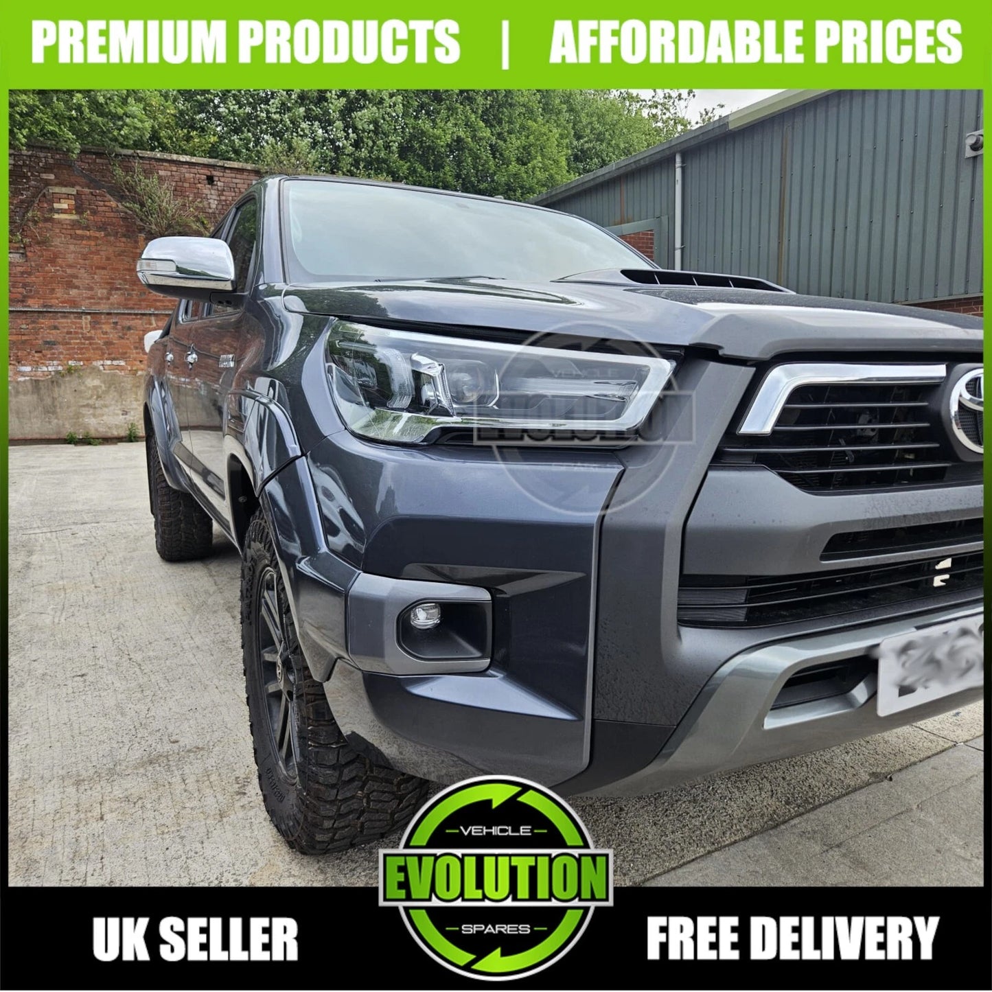 Headlight Headlamp LED DRL Drivers Right Replacement Toyota Hilux 2020-2024 MK9