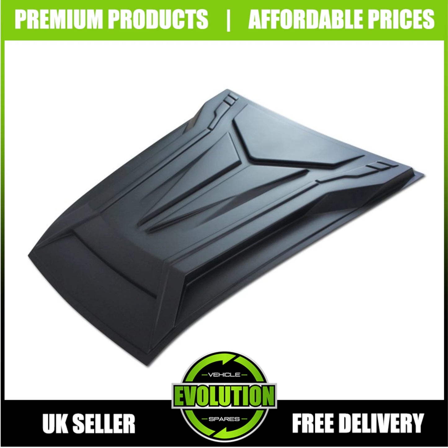 FOR MITSUBISHI L200 SERIES 6 2019-2023 BONNET SCOOP AIR FLOW INTAKE MATTE BLACK