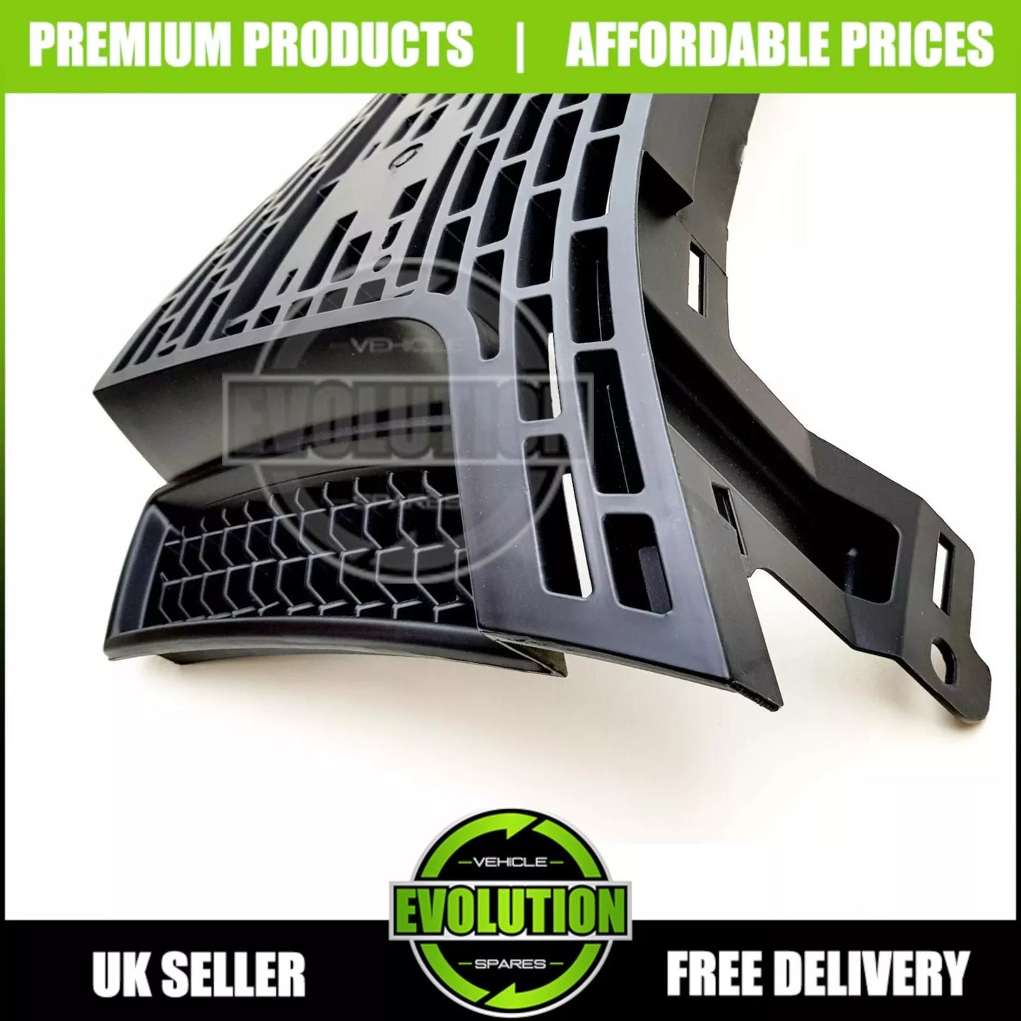 MATTE BLACK FRONT BUMPER GRILLE GRILL FOR FORD RANGER T6 2012-2015