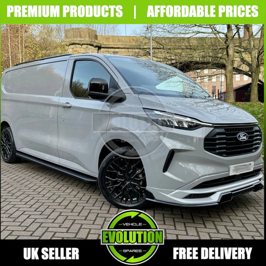 ROOF RAILS BARS BLACK RACK BAR ALUMINIUM FITS FORD TRANSIT CUSTOM 2023-- MK2