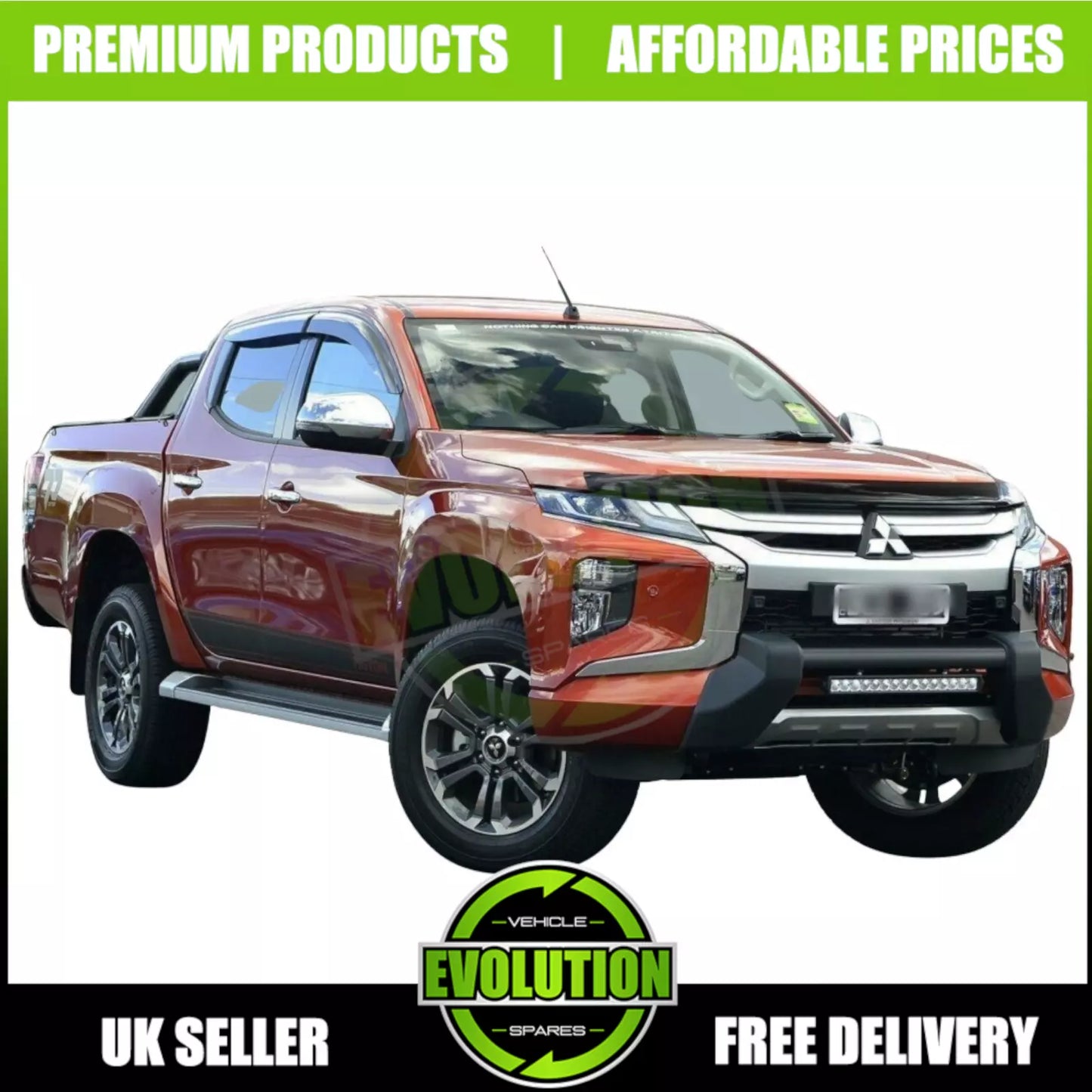 BONNET GUARD BUG DEFLECTOR PROTECTOR FITS MITSUBISHI L200 SERIES 6 2019