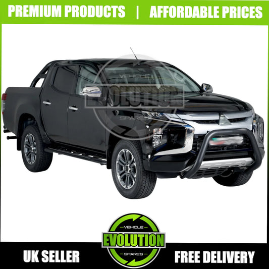 BLACK AXLE NUDGE A-BAR, BULL BAR GUARD TO FIT MITSUBISHI L200 DOUBLE CAB 2020-up