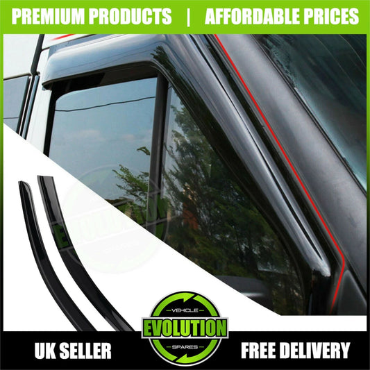 TO FIT FORD TRANSIT 2000-2013 WIND RAIN SMOKE DEFLECTORS VISORS EXTERNAL FIT