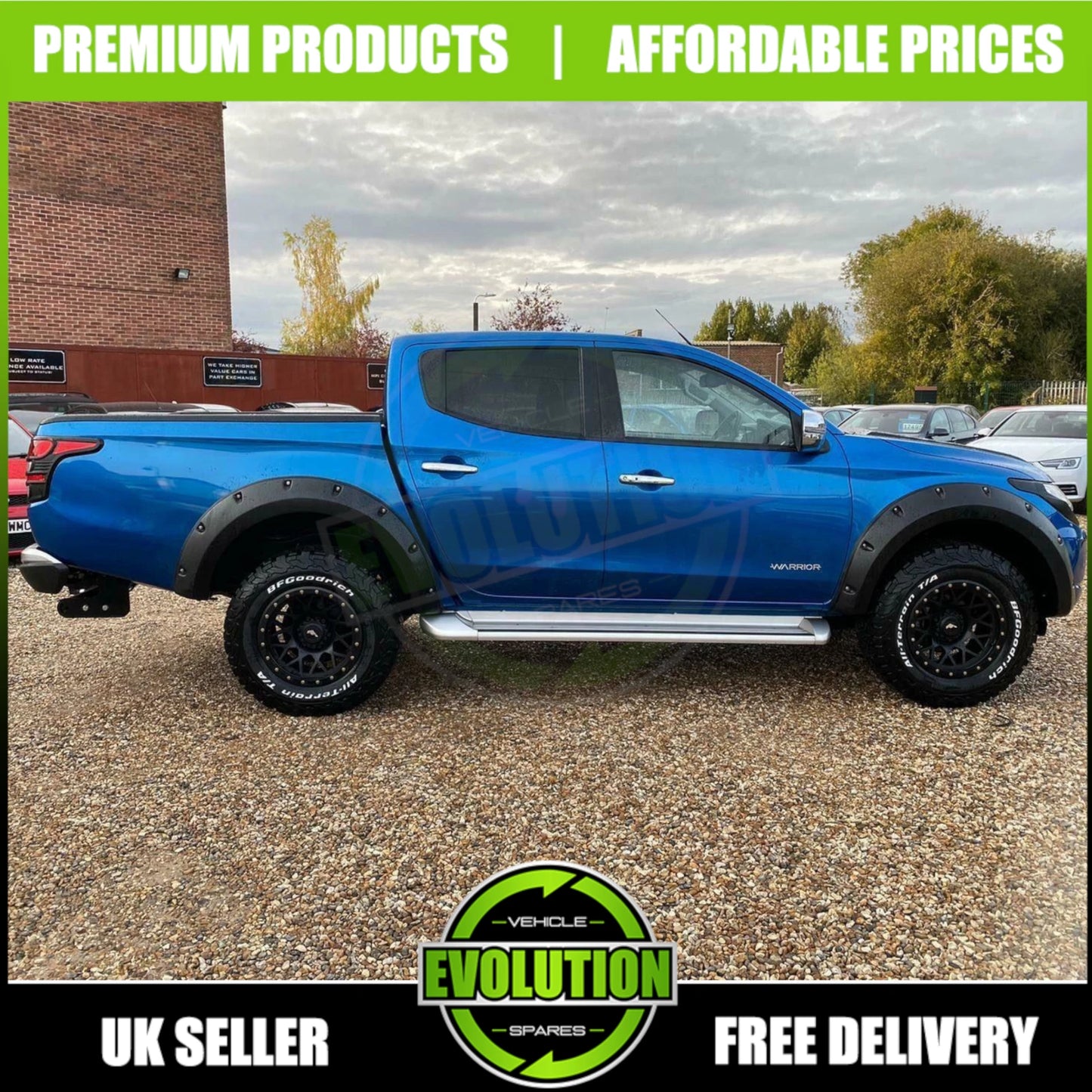 For Mitsubishi L200 Series 5 2015-19 Wide Wheel Arches Extensions Fender Flares