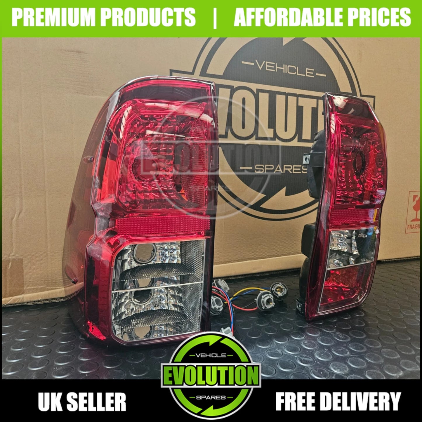 Rear Lights Tail Lamp Pair Right & Left back light For Toyota Hilux 2016-2020