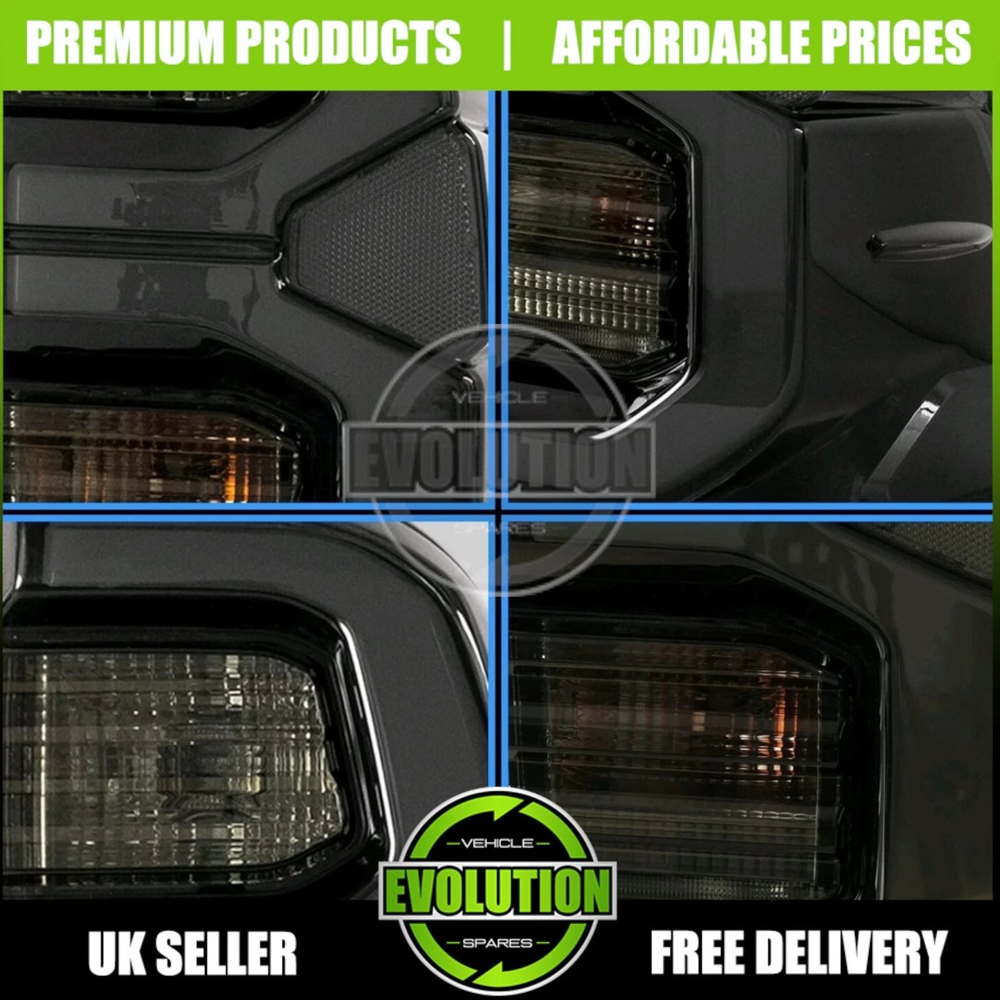 GR STYLE LED TAIL LIGHT SMOKED REAR LIGHTS UPGRADE FOR TOYOTA HILUX 2005-2016