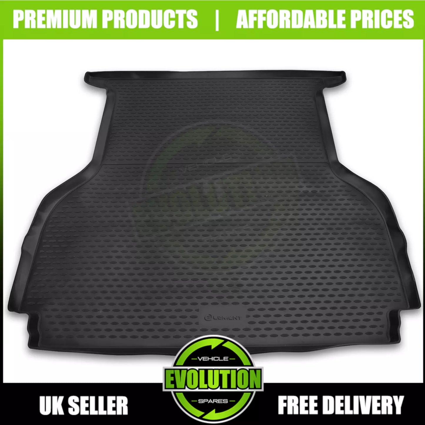 Ford Ranger T6 (2012-2015) Rubber Boot Load Liner Mat | Premium TPE | High Lip