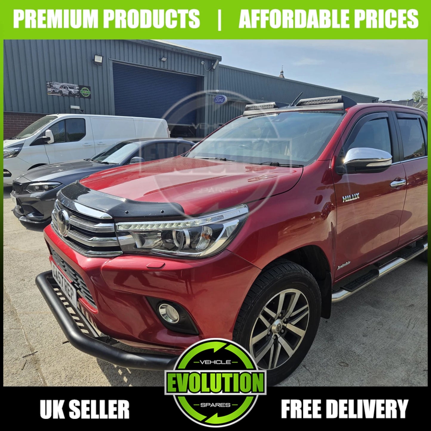 Roof Light Pod Bar LED Lamp off road spoiler For TOYOTA HILUX REVO MK8 2016-2020