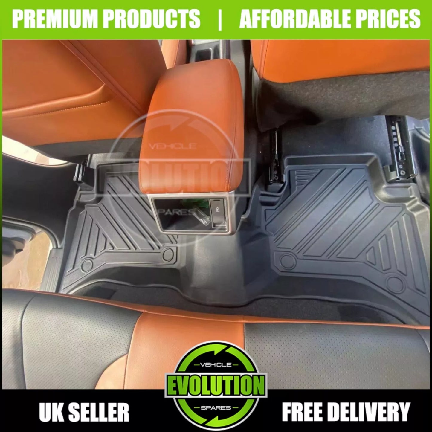 Rubber Floor Mats Deep Mud Tray Tailored Moulded Mitsubishi L200 2016-2023