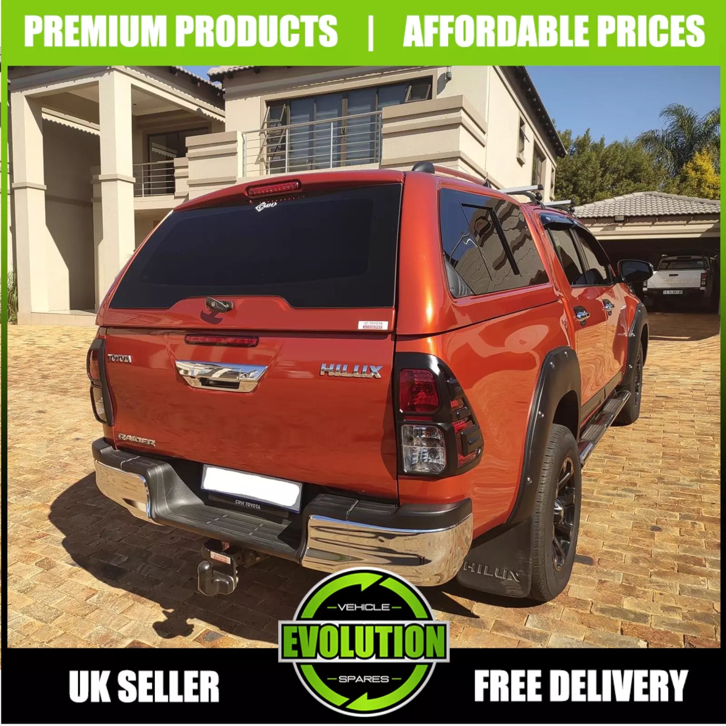 fits TOYOTA HILUX 2019-2024 Wide Wheel Arches Arche Fender Flares - Matte Black